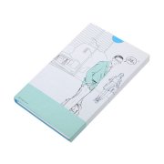 Бизнес-блокнот FUNKY А5, голубой, серый форзац, мягкая обложка,  в линейку Голубой арт. 21209/22/30