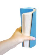 Бизнес-блокнот FUNKY А5, голубой, серый форзац, мягкая обложка,  в линейку Голубой арт. 21209/22/30