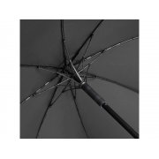 Зонт-трость «Carbon» с куполом из переработанного пластика