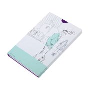 Бизнес-блокнот FUNKY А5, фиолетовый с  серым форзацем, мягкая обложка, в линейку Фиолетовый арт. 21209/11/30