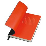 Бизнес-блокнот FUNKY, 130*210 мм, черный, красный форзац, мягкая обложка, в линейку Черный арт. 21209/35/08