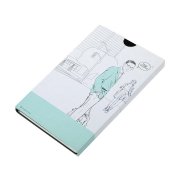 Бизнес-блокнот FUNKY, 130*210 мм, черный, красный форзац, мягкая обложка, в линейку Черный арт. 21209/35/08