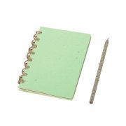 Блокнот А6 с бумажным карандашом и семенами цветов микс