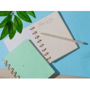 Блокнот А6 с бумажным карандашом и семенами цветов микс