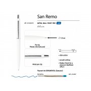 Ручка металлическая шариковая «San Remo», софт тач