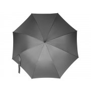 Зонт-трость «Okobrella» с деревянной ручкой и куполом из переработанного пластика