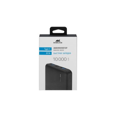 Внешний аккумулятор с быстрой зарядкой QC/PD VA2532, 10000 mAh