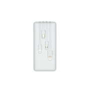 Внешний аккумулятор с дисплеем и встроенными кабелями VA2220, 20000 mAh