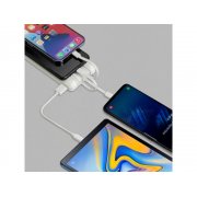 Внешний аккумулятор с дисплеем и встроенными кабелями VA2210, 10000 mAh