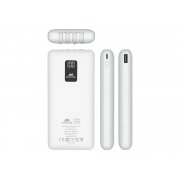 Внешний аккумулятор с дисплеем и встроенными кабелями VA2210, 10000 mAh