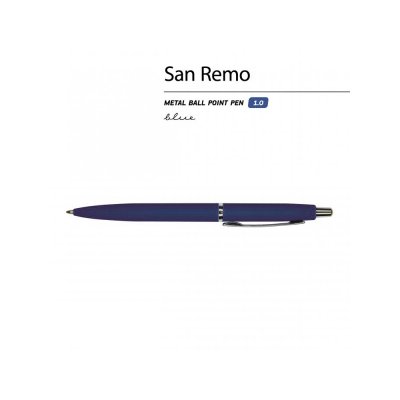 Ручка металлическая шариковая «San Remo», софт тач