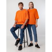 Футболка унисекс оверсайз Street Vibes, оранжевая арт. 16900.20