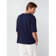 Футболка унисекс оверсайз Street Vibes, темно-синяя