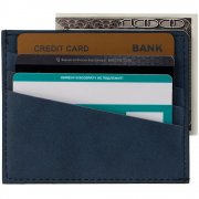 Чехол для карточек Nubuk, синий арт. 18081.40