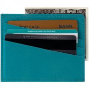 Чехол для карточек Nubuk, бирюзовый арт. 18081.49 Чехол для карточек Nubuk, бирюзовый арт. 18081.49