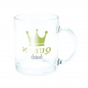 Стеклянная кружка KAFFIR, Сублимация, Белый