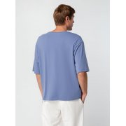 Футболка унисекс оверсайз Street Vibes, синяя (лавандовая) арт. 16900.14