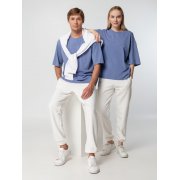 Футболка унисекс оверсайз Street Vibes, синяя (лавандовая) арт. 16900.14