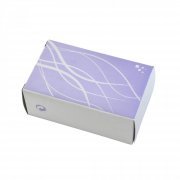 Скрепочница белый/голубой