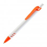 Ручка шариковая "Boston" белый с оранжевым
