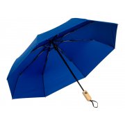 Зонт складной «Lumet» с куполом из переработанного пластика, автомат