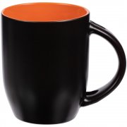 Кружка-хамелеон Melty с ложкой, черная с оранжевым арт. 15754.20 Кружка-хамелеон Melty с ложкой, черная с оранжевым арт. 15754.20