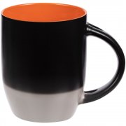 Кружка-хамелеон Melty с ложкой, черная с оранжевым арт. 15754.20 Кружка-хамелеон Melty с ложкой, черная с оранжевым арт. 15754.20