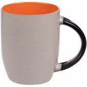 Кружка-хамелеон Melty с ложкой, черная с оранжевым арт. 15754.20 Кружка-хамелеон Melty с ложкой, черная с оранжевым арт. 15754.20