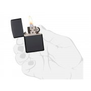 Зажигалка ZIPPO Classic с покрытием Black Matte