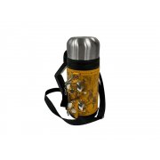 Термос в кожаном чехле