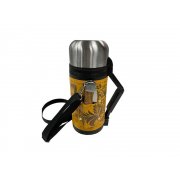 Термос в кожаном чехле