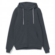 Толстовка на молнии с капюшоном Siverga, темно-серая (графит) арт. 6895.10