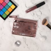 Косметичка FAUDOK, розовый,12 x 8.5 x 0.5 cm, искусственная кожа Розовый