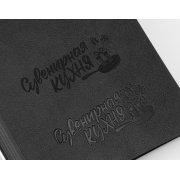 Ежедневник недатированный "Аскона", формат А5, гибкая обложка черный