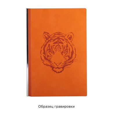 Ежедневник недатированный "Аскона", формат А5, гибкая обложка оранжевый