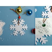 Украшение на елку СНЕЖИНКА Белый