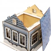 Новогодний дом - упаковка новогодняя из дерева арт. 53221