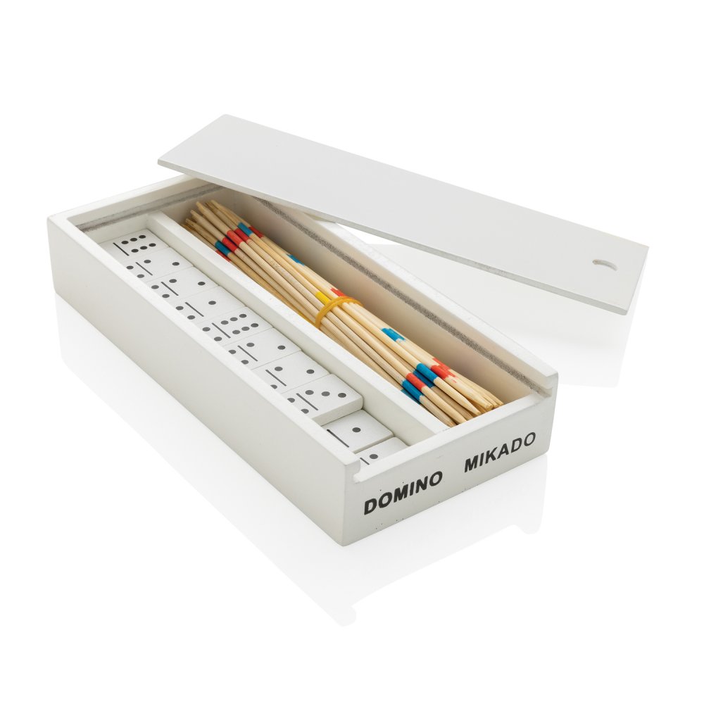 Набор настольных игр Микадо/Домино в деревянной коробке FSC® арт. P940.153 Набор настольных игр Микадо/Домино в деревянной коробке FSC® арт. P940.153