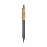 Ручка из переработанного ABS-пластика GRS с бамбуковым клипом арт. P611.082 Ручка из переработанного ABS-пластика GRS с бамбуковым клипом арт. P611.082