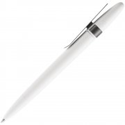 Ручка шариковая Prodir DS5 TSM Metal Clip, белая с серым