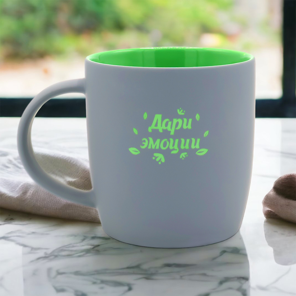 Кружка Spring, софт-тач, зеленая арт. 6136.04 Кружка Spring, софт-тач, зеленая арт. 6136.04