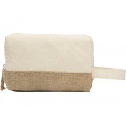 Косметичка «Jute» с ручкой из хлопка и джута