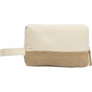 Косметичка «Jute» с ручкой из хлопка и джута