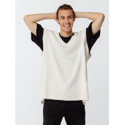 Жилет оверсайз унисекс Tad в сумке, молочно-белый арт. 16435.61 Жилет оверсайз унисекс Tad в сумке, молочно-белый арт. 16435.61