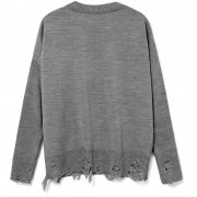 Джемпер оверсайз унисекс Grunge в сумке, серый