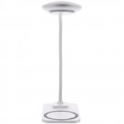 Настольная лампа с беспроводной зарядкой Modicum, белая