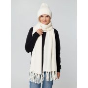 Шапка Flette, молочно-белая арт. 15692.61 Шапка Flette, молочно-белая арт. 15692.61