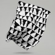 Плед «Танцующий лес», черно-белый