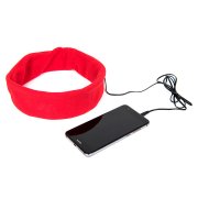 Наушники проводные MARKIZ с повязкой, красный, флис Красный арт. 345142/08