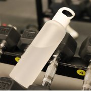 Бутылка пластиковая для воды Sportes (матовая), белая